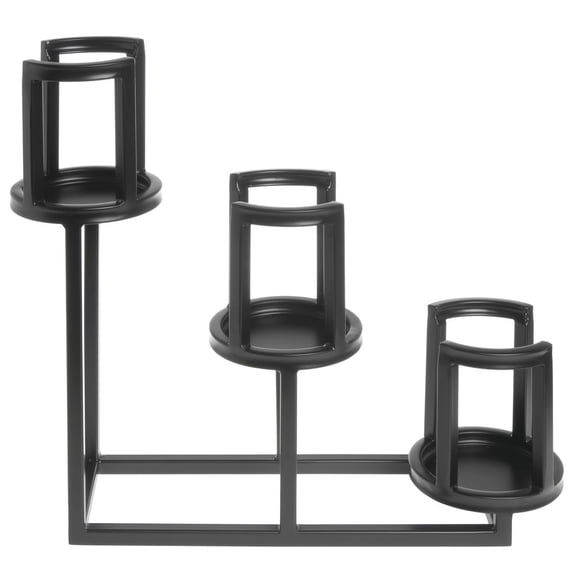HUBERT Black 3-Tier Cup/Lid Holder - 4 7/8"L x 17 9/10"W x 14 9/10"H