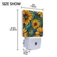 thumbnail image 4 of Yayeee LED Plug in Night Light for The Home with Auto Dusk to Dawn Light Sensors, 2 Pack, Stained Glass Sunflowers Pattern, 4 of 6