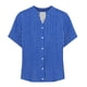 thumbnail image 5 of Camisetas Casuales de Manga Corta con Cuello en V Impreso Botón de Verano Suelto Y de Moda, 5 of 5