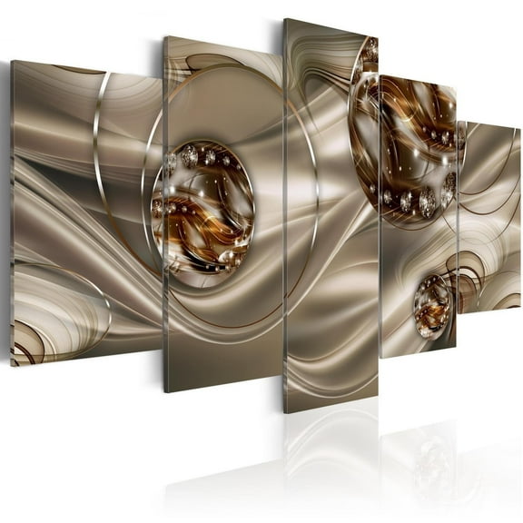 Tiptophomedecor Glamour Canvas Wall Art - Enchanted Bronze - Stretched & Framed Ready To Hang Art
