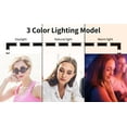 thumbnail image 3 of ANYHI Oversized Floor Mirror,Long Mirror, Big Mirror, Full-Length Mirror with Lights, 63" x 23.6" LED Floor Mirror, Lighted Vanity Full Body Mirror, (Black), 3 of 16