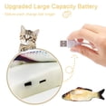 thumbnail image 4 of Acaricie el juguete eléctrico del pez del juguete de la simulación de los pescados de los pescados de la simulación del juguete del gato del juguete del animal doméstico Zhivalor Accesorios de Baño, 4 of 6