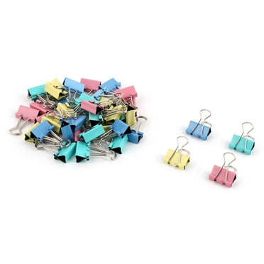 Home Office Metal Photo File Paper  Binder Clips Assorted Color 40pcs