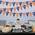 thumbnail image 3 of Orange and Blue Graduation Decorations Graduation Party Banner Orange Blue We Are So Proud of You Pennant Banner 3Pcs Senior 2026 Grad Party Supplies Congrats Grad Triangle Flag Hanging Decor, 3 of 6