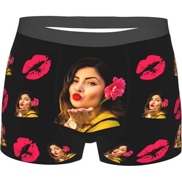 Personalised Boxer for Men with Face Photo, Custom Funny Under Shorts