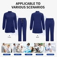 thumbnail image 6 of VIAOLI Women's Medical Scrub Set - Half-Zip Mid-Length Top with Drawstring Pants, for Nurse Uniform, Multiple Colors, 6 of 7