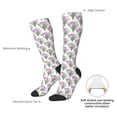 thumbnail image 5 of Picia Women Crew Soft Moisture-wicking Socks Tulips Flowers Pattern Design Cotton Socks, One Size fit All, 5 of 9