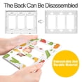 thumbnail image 4 of Yayeee Rocker Switch Wall Plate 1-Gang 4.6"x2.9" Home Decorative Outlet Cover, White Vegetables Pattern, 4 of 6