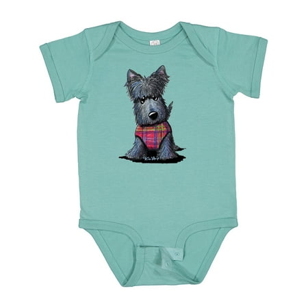 

Inktastic Scottie Dog in Plaid Gift Baby Boy or Baby Girl Bodysuit