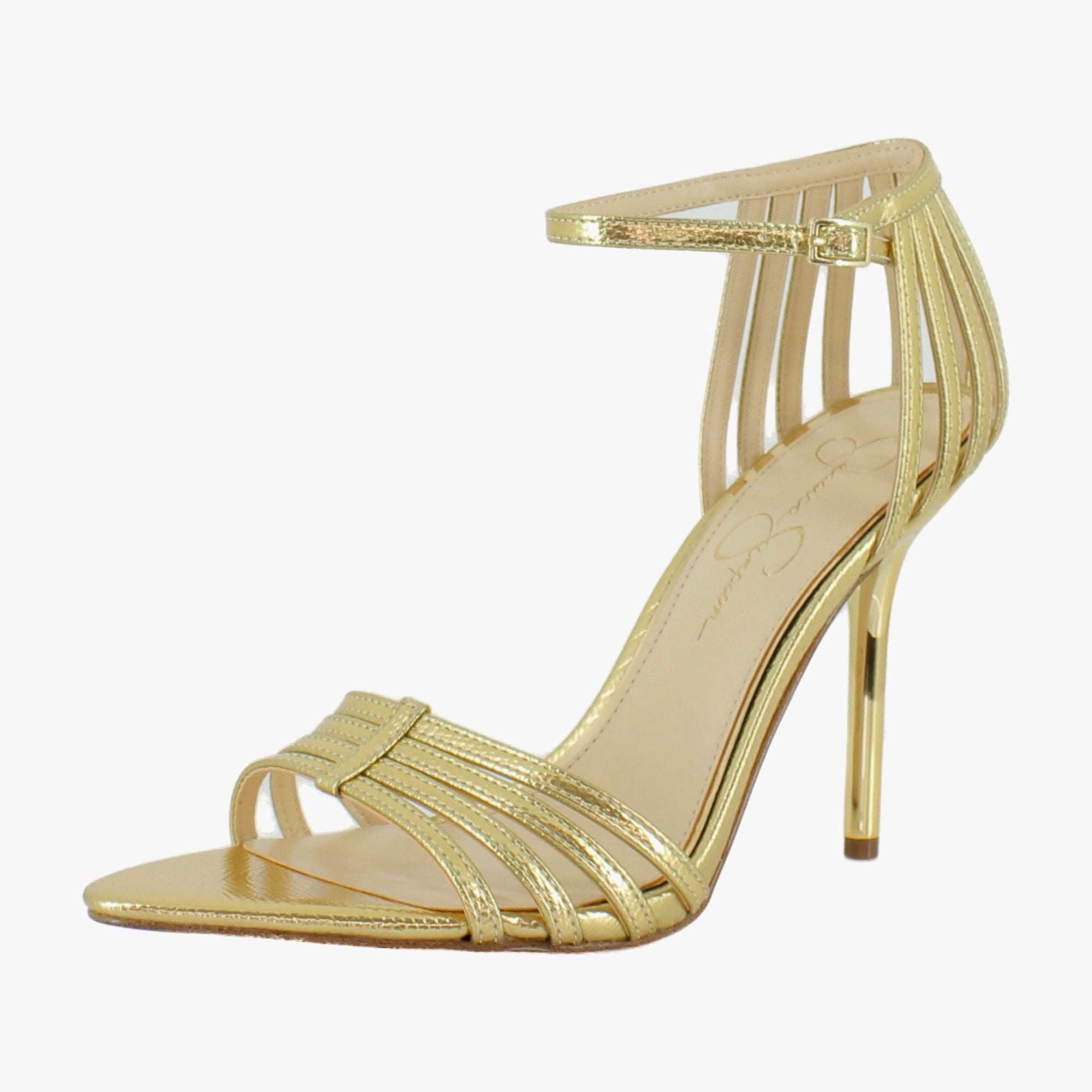 Jessica Simpson Skilla Yellow Mustard Satin Platform Pump Buckle