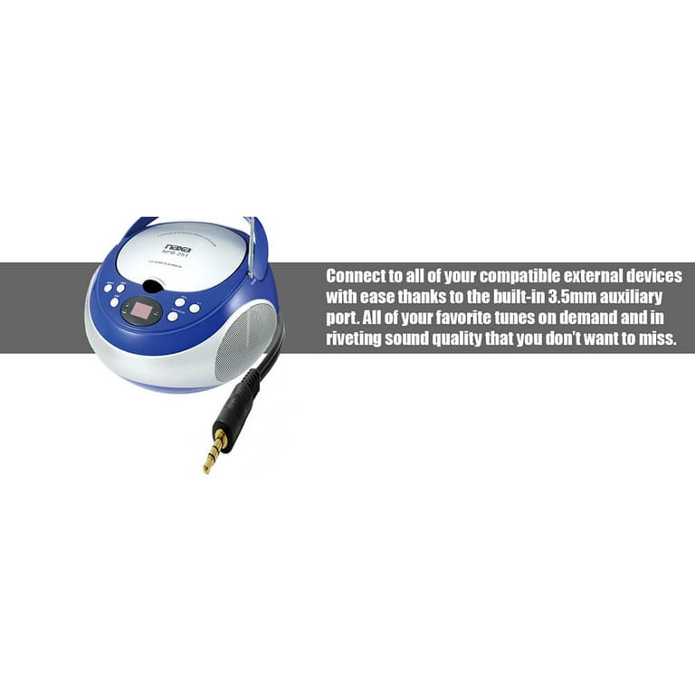 Portable MP3/CD Player with AM/FM Stereo Radio – Naxa Electronics