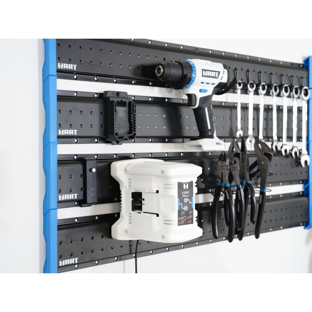 HART Single Port 20-Volt Battery Holder - Compatible with HART Garage Storage System