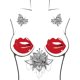 thumbnail image 3 of 10 pares de cubiertas para pezones para festivales, raves y lencería, empanadas de labios de satén desechables, pegatinas autoadhesivas para cubrir el pecho, pegatinas de pétalos para mujeres, 3 of 7
