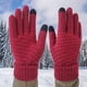 thumbnail image 5 of Guantes De Invierno Gruesos De Punto Con Forro Polar, Compatibles Con Pantallas Tctiles, 24 Cm (9, 5 Pulgadas), Aislamiento Trmico, Ideales Para Climas Fros Al Aire Libre Y Para Conducir, Ukhbmc, 5 of 8