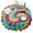 Colorful Tie Dye-1, variant on Colorful Tie Dye Wave Pattern Round Tablecloth 60"x60",Wrinkle Wipeable Table Cloth for Kitchen Dining Room Picnic Patio Party