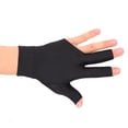 thumbnail image 2 of Gant de Billard, 2 PCS Billard Cue Gants Main Gauche Ouverte 3 Doigt Spandex Gant, 2 of 8