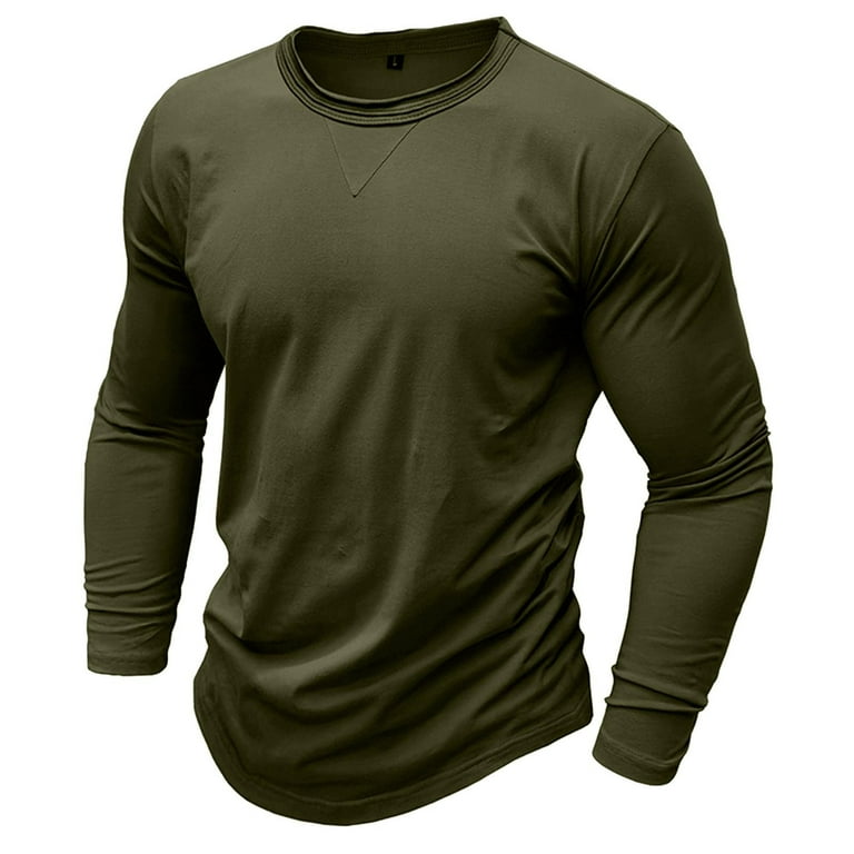 Aimik Men's Long Sleeve Shirts Honeycomb Waffle Pullover Sweater