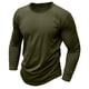 thumbnail image 3 of Blusas y camisas de manga larga con cuello redondo para hombre, estilo casual, de moda, de alta elasticidad, de manga larga, transpirables, de poliéster y algodón., 3 of 7