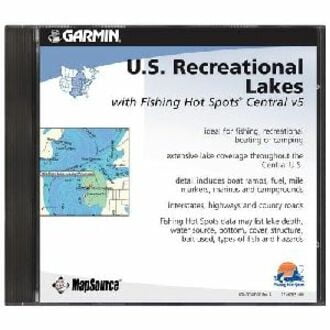 U.S. Recreational Lakes with Fishing Hot Spots Central v.5.0