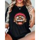 thumbnail image 1 of Casual Star Boy Pattern Women's Fashion Trendy Round Neck Short Sleeve T-Shirt, Simple Leisure Sports T-Shirt, Comfortable Summer Top for Women, 1 of 6