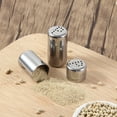 thumbnail image 6 of Set Of 4 Stainless Steel Salt Shakers Seasoning Jar Portable Spices Dispenser with Lid for Camping and Outdoor Grills, 6 of 14