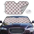 thumbnail image 2 of Haiem Gnomes and Hearts Car Windshield Sun Shade - Blocks UV Rays Sun Visor Protector, Sunshade to Keep Your Vehicle Cool, Universal Fit SUV Van Sedan-, 2 of 7