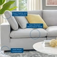 thumbnail image 4 of Loveseat Sofa, Velvet, Light Grey Gray, Modern Contemporary Urban Design, Living Lounge Room Hotel Lobby Hospitality, 4 of 8