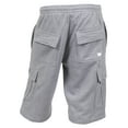 thumbnail image 3 of Mens Pro Club Cargo Sweat Shorts Heavy Weight Fleece Shorts S-5XL, 3 of 3