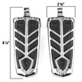 thumbnail image 5 of Krator Spear Foot Pegs, Chrome, Foot Control Component, 1 Pair, Compatible with Harley Davidson XLH883 Sportster 883 1986-2019, 5 of 6