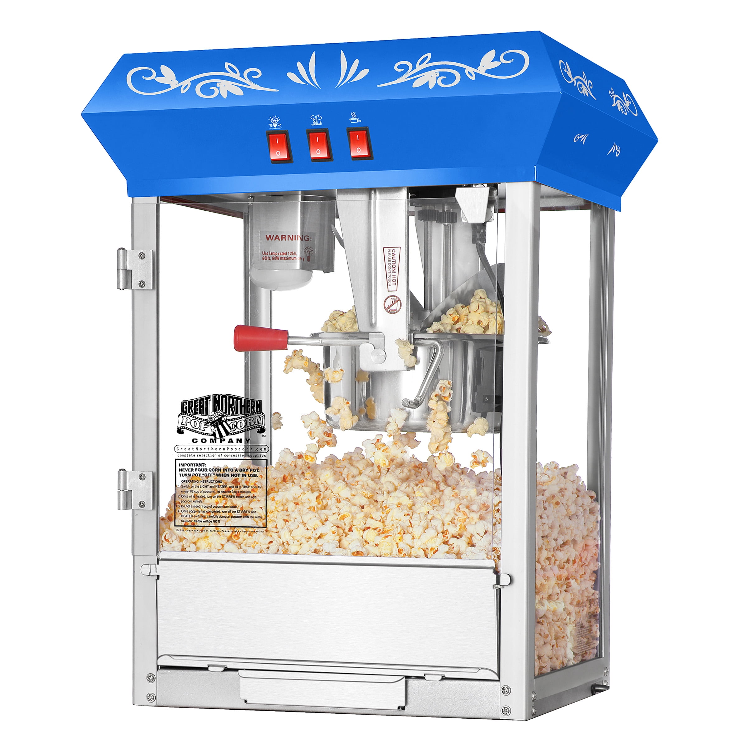 Foundation Top Popcorn Popper Machine, 8 Ounce by Great Northern