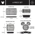 thumbnail image 3 of Farberware Disney Bake with Mickey Mouse Nonstick Bakeware Set/Baking Pans, 6 Piece - Black, 3 of 12