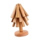 thumbnail image 3 of Posavasos de madera con soporte para bebidas, protección de mesa, regalos, antideslizantes, de madera 3 piezas, 3 of 9