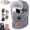 Gray, variant on Unisex Outdoor Biking Hat With Goggles, Fleece Balaclava Neck Warmer (Multi Color)