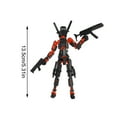 thumbnail image 3 of 8 Inch T13 Action Figure Assembled, Titan 13 Robot Action Figure, 3D Printed Toys Robot T13 Action Figures, for Office Desks and Birthday Cake Decorations (Multicolor), 3 of 7
