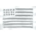 thumbnail image 2 of Shamp, Cindy 32x23 Gold Ornate Wood Framed with Double Matting Museum Art Print Titled - Big Flag IV, 2 of 4