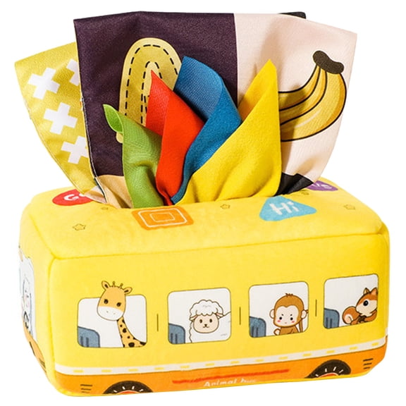 Mutmorningal Montessori Sensory Toy Set - Colorful Tissue Box Toy for , Early Learning and Development