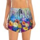 thumbnail image 2 of Balery Spring Flower Seasonal Pantalones cortos deportivos para mujer con forro y dos bolsillos, elásticos, para entrenamiento, gimnasio, yoga-Medium, 2 of 7