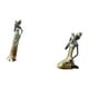 thumbnail image 5 of Estatua de mujer tribal africana, figura de mujer africana, pieza decorativa ligera hecha a mano, artesanía coleccionable, adorno de resina, escultura, 5 of 8
