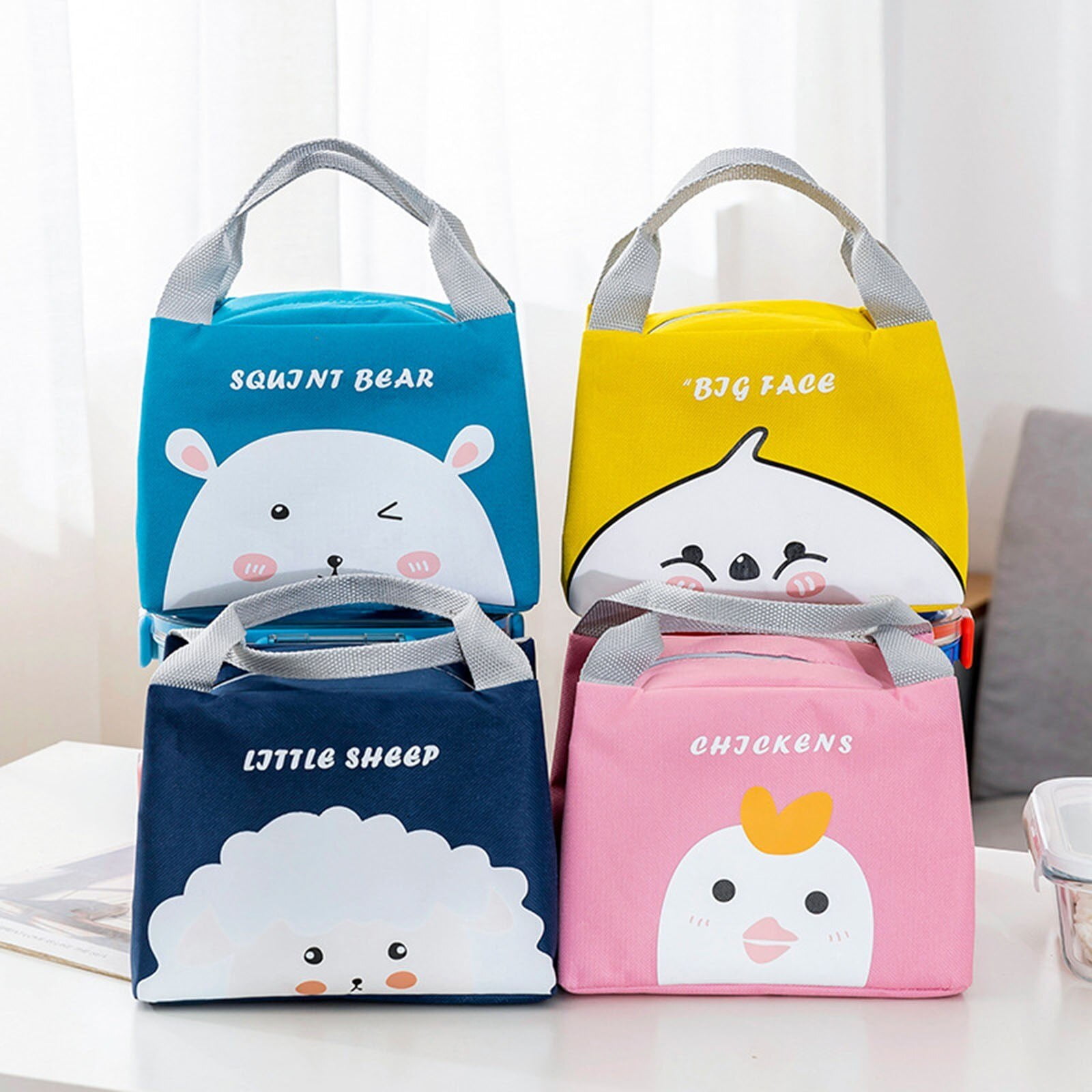 Cute Lunch Bags for Women,Thermal Waterproof Lunch Box Insulated Lunch Tote  for Girls Men Adult Work School Picnic 