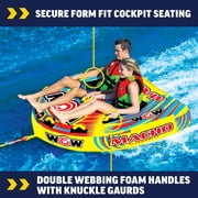 WOW SPORTS Macho 1-2 Rider Inflatable Towable for Boating and Watersports