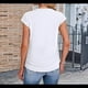 thumbnail image 4 of Camiseta de Corta con Cuello Redondo y Fruncido para Mujer, Color , Talla L, 4 of 6