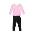 thumbnail image 4 of Cethrio Girls Outfit Sets Size 10-12, Cotton 2 Piece Ballet Long Sleeve Dancing Clothing Sets Pink, 4 of 7