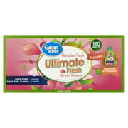 Great Value Ultimate Fresh Fabric Softener Dryer Sheets, Paradise Fresh, 160 Count (Packaging May Vary)