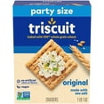 thumbnail image 3 of (3 pack) Triscuit Original Whole Grain Wheat Crackers, Vegan Crackers, Healthy Snacks, Party Size, 17 oz, 3 of 22