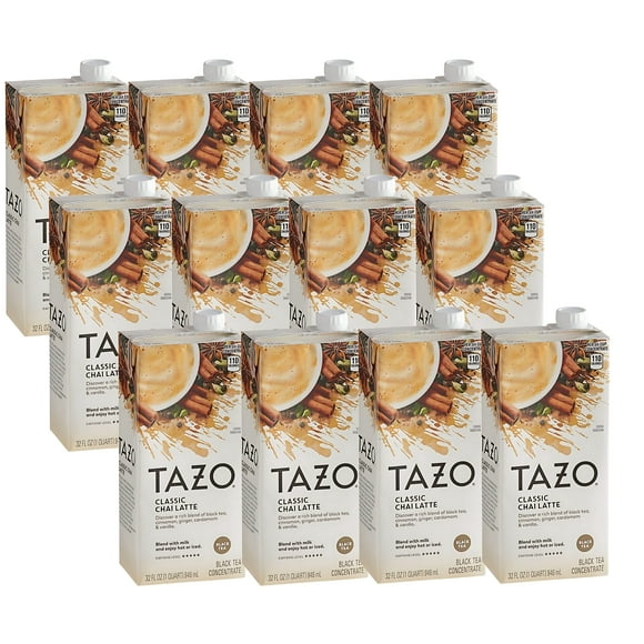 TAZO Chai Tea Latte 1:1 Concentrate | 946ml/32 Fl Oz | 12/CASE