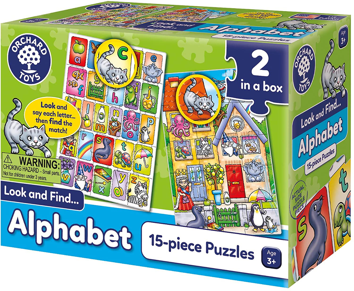 Orchard Toys look e trovare Alfabeto Educativo Gioco Puzzle BN 