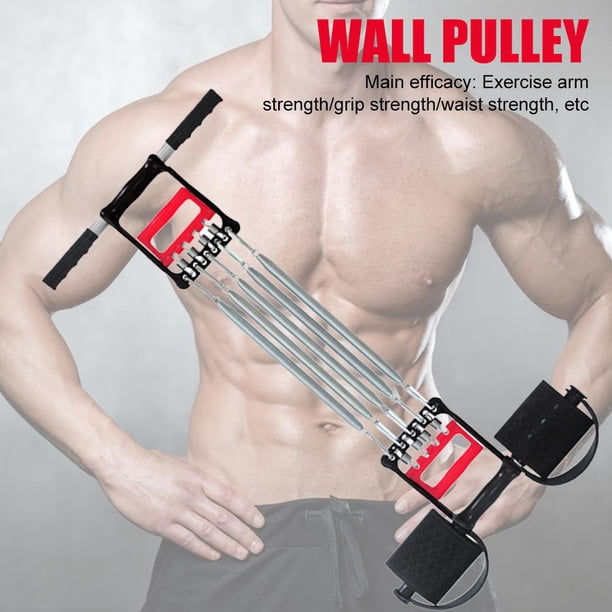 Ejercitador De Mano Extractor de tensión del expansor del pecho de la primavera del equipo del entrenamiento del ejercicio de los músculos portátiles Likrtyny Para estrenar