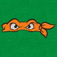 thumbnail image 2 of Men's Teenage Mutant Ninja Turtles Michelangelo Angry Eyes Graphic Tee Kelly Heather Small, 2 of 3