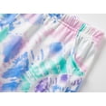 thumbnail image 6 of Beezizac Tween Clothes Trendy Tie Dye Spiral Pajamas for Girls 2-Piece Shirt & Shorts PJ Set Jammies Size 14, 6 of 7