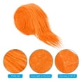 thumbnail image 4 of Uxcell Plush Faux Fur Fabric Precut Strips, 59" x 2" Fluffy Faux Fur Ribbon, Orange, 4 of 6